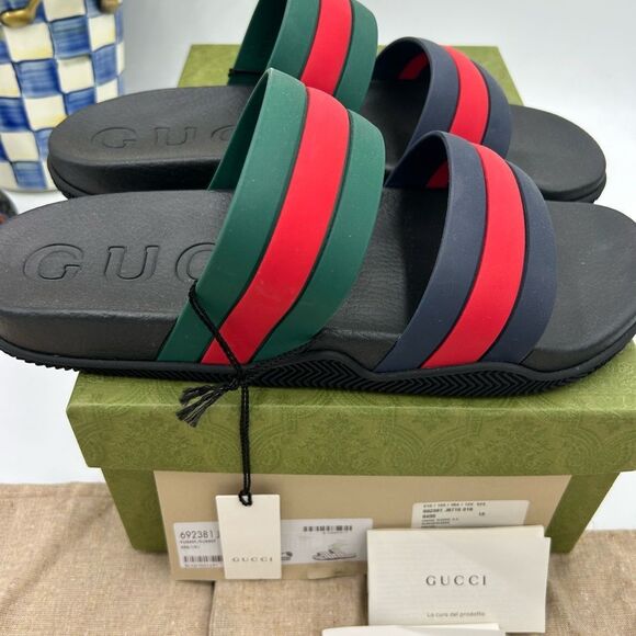 Men’s Gucci, Agrado double strap sandals size 13 made in Italy - Picture 6 of 11